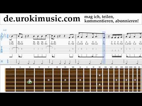 Gitarre Lernen Reik ft. Ozuna, Wisin - Me Niego Tabulatur um-a995