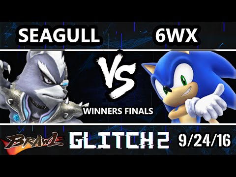 Glitch 2 Brawl - Circa | 6WX (Sonic, Sheik) Vs. VexX | Seagull (Wolf) SSBB Winners Finals