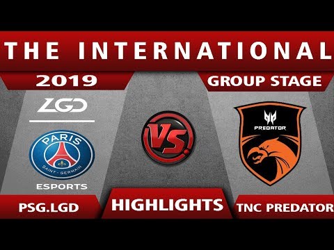 Group Stage - PSG.LGD vs TNC Predator The International 2019 Highlights Game 1