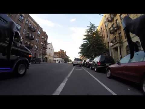 Bicycle accident in NYC. Bicycle doored