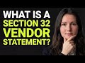 What Is A Section 32 Vendor Statement 3 Things Every Buyer Seller MUST Know