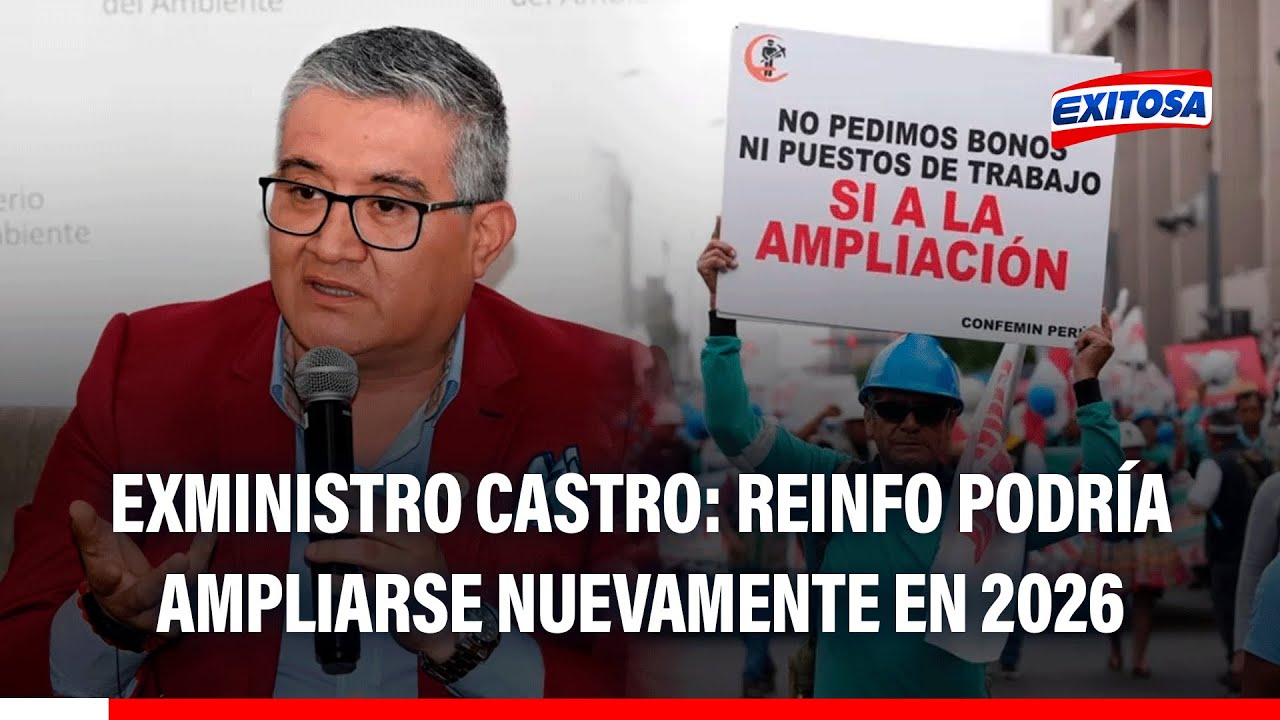 🔴🔵REINFO podría ampliarse nuevamente en 2026 si no se aprueba la Ley MAPE, señala Juan Carlos Castro