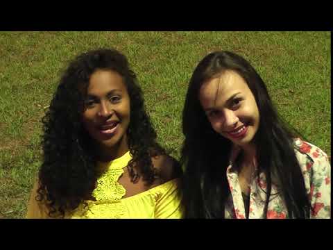 Milena e Jú Assis no comercial do programa Show da Terra MS.