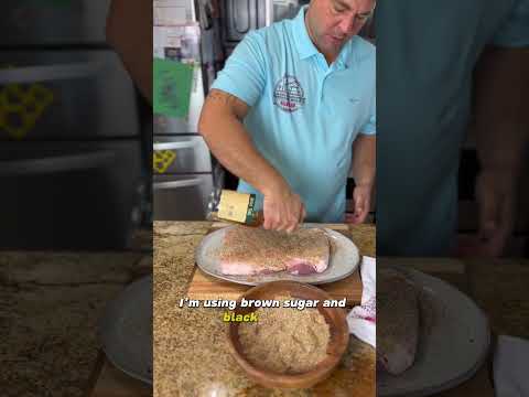 Sweet and Salty Homemade Bacon. Cured with brown sugar, bourbon and black pepper #bacon #cooking