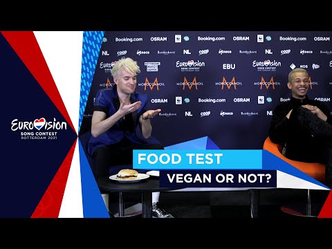 Benny Cristo, Samanta Tīna and Jendrik - Vegan Food Test Gone Wrong - Eurovision 2021