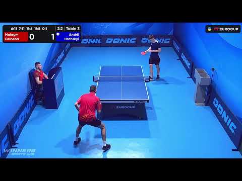 11:10 Maksym Deineha - Andrii Hrabskyi 20.08.2023 TT Euro.Cup  Ukraine Master. TABLE 3