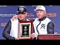 CANELO PRESENTS EDDY REYNOSO WITH TRAINER OF THE YEAR AWARD