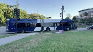 madison Metro 2023 New Flyer XE60 2361 on route B #transit #brt #madisonwi #busspotting