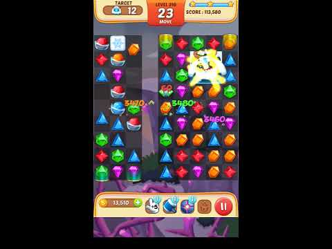 Jewel Match King Level 316 - Walkthrough ( No Booster )