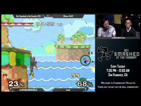 Get Smashed at the Foundry #51 - Winner Ro32: W33DL0RD840 (C. Falcon) vs Lunin (Fox)