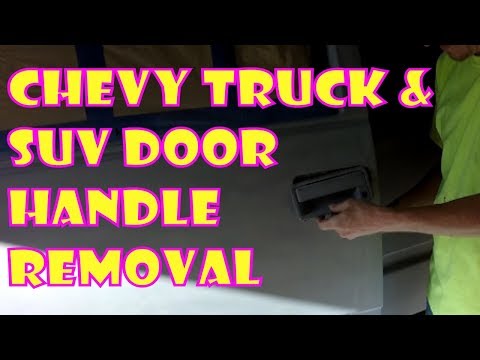 Chevrolet / GMC Truck + SUV door handle removal. c1500, k1500, tahoe, yukon, silverado