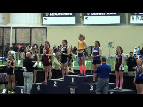 2014 MHS Track - State Indoor Champs - Girls 1600m Awards - Maegan