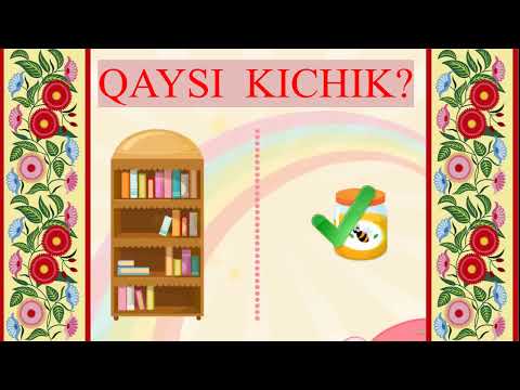Video dars 11: Katta va kichik