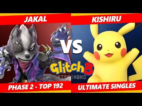 Glitch 8 SSBU - IluZ | Jakal (Wolf) Vs. Kishiru (Pikachu) Smash Ultimate Tournament Top 192