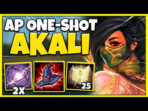 *OVER 1000+ AP* THE ULTIMATE AP ONE-SHOT AKALI BUILD (2 SPELLBINDER + MEJAIS) - League of Legends