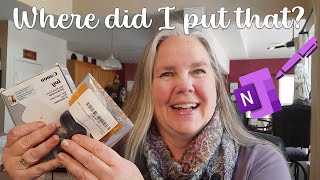 Where did I put that? List page created in OneNote