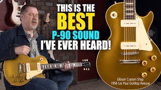 Video thumbnail for Our favorite Gibson Custom Shop guitar! (so far) 1956 Les Paul Gold Top Reissue by MooreMusicGuitars