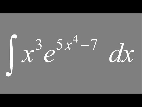 Integral of (x^3)e^(5x^4 - 7) dx