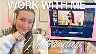 WORK WITH ME WEDNESDAY 👩🏼💻 live editing sesh: surface laptop unboxing!