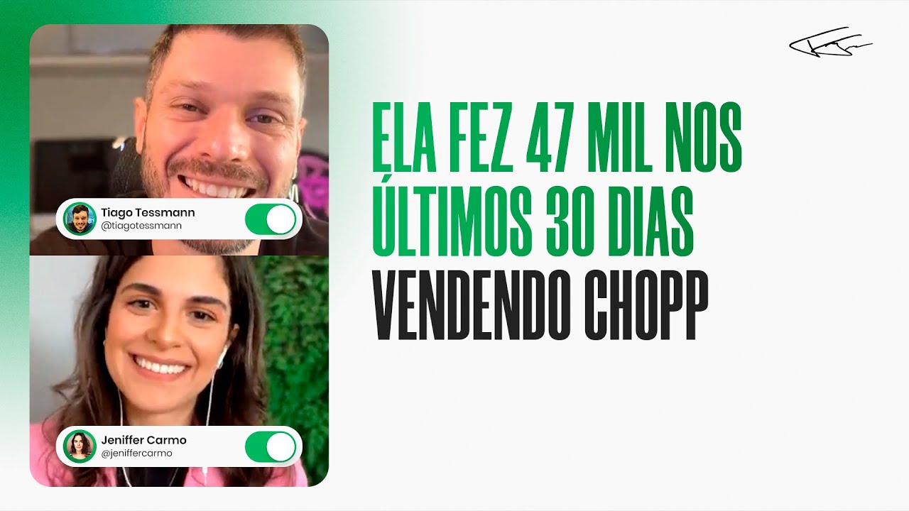 ELA FEZ 47 MIL EM 30 DIAS VENDENDO CHOPP
