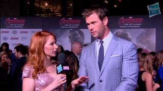 Avant-premire  - Interview : Chris Hemsworth  propos de Thor et de sa relation avec l'quipe