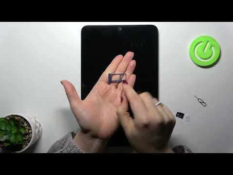 Cómo poner SIM y tarjeta de memoria en Nokia T20 - colocar chip