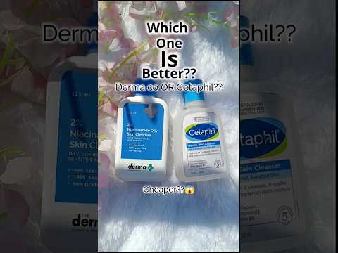 Cetaphil Cleanser Vs Derma co Cleanser || Which is Better in *Cheap* prize?😱✅ #shorts #skincare