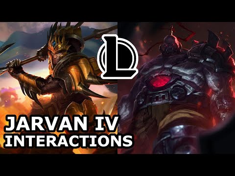 Jarvan IV Interactions with Other Champions | SION KILLED FORMER JARVAN | League of Legends Quotes