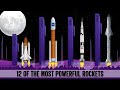 12 Most Powerful Rockets Launches Size Comparison Animated Guide Feat Space Shuttle Starship