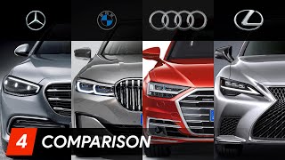 2021 Mercedes S-Class Vs BMW 7-Series Vs Audi A8 Vs Lexus LS | Design & Specification Comparison