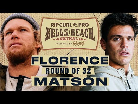 John John Florence vs Kade Matson | Rip Curl Pro Bells Beach presented by Bonsoy 2024 - Round of 32