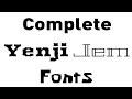 Complete Yenji Jem Fonts