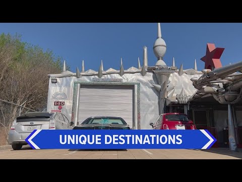 Have you ever seen an art car?  There are a whole bunch on display at the Art Car Museum!