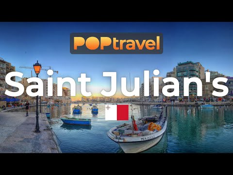 MALTA 🇲🇹- Spinola Bay to Saint Julian's Tower - 4K 60fps (UHD)