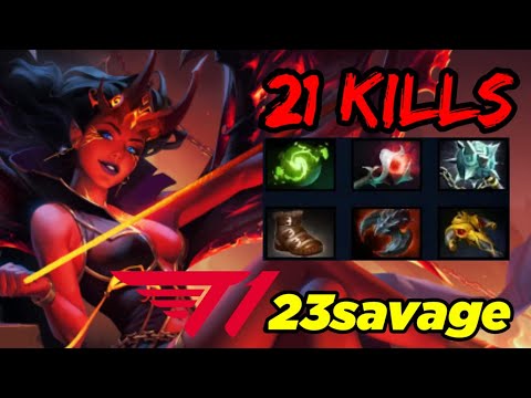 23savage - QUEEN OF PAIN CARRY 21 KILLS - DOTA 2 PRO PLAYER GAMEPLAY