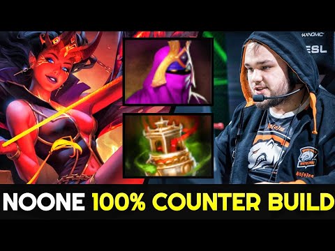 NOONE Mid Queen of Pain Arcana 100% Counter Build Destroy Dragon Knight 7.26 Dota 2