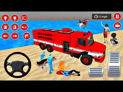 Real Fire Truck Driving Simulator 2021 - Emergency Fire Fighting Games Android Gameplay