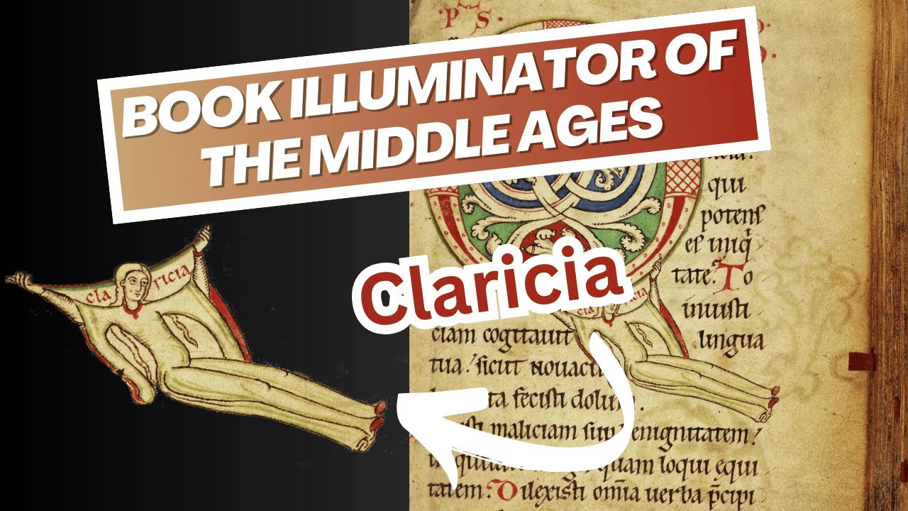 CLARICIA: Her self-portrait makes her famous | Book illuminator in the Middle Ages ✨