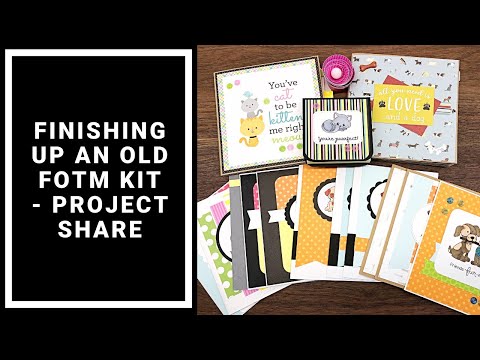 Using up an Old Card Kit - Scrapping For Less Flavor of the Month August 2018 - For the Love of Pets