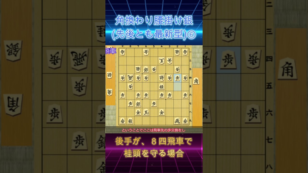 【切り抜き】角換わり腰掛け銀（先後とも最新型）⑥
