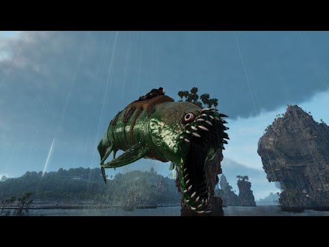 I tamed this creepy fish Xiphactinus taming  ARK survival ascended