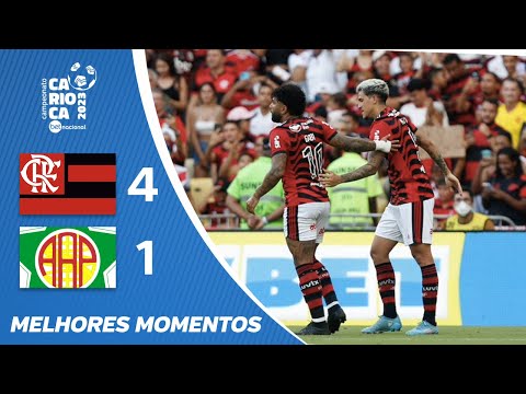 FLAMENGO 4 x 1 PORTUGUESA - MELHORES MOMENTOS - CARIOCA BETNACIONAL 2023
