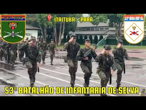 Tropa do 53º BIS desfila ao som do CIGS e Sabaton – Smoking Snakes | ITAITUBA / PA #militar  #selva