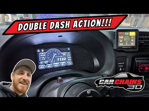 S10 Tinker 7" Digital Dash on Holley Terminator X and A Custom 3D Printed Bezel Installation!