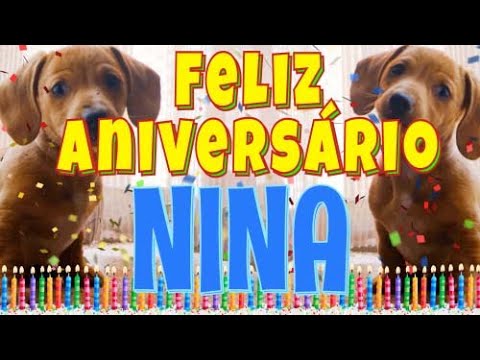 Feliz Aniversário Nina! (Cachorro Falando Engraçado) Parabéns Nina
