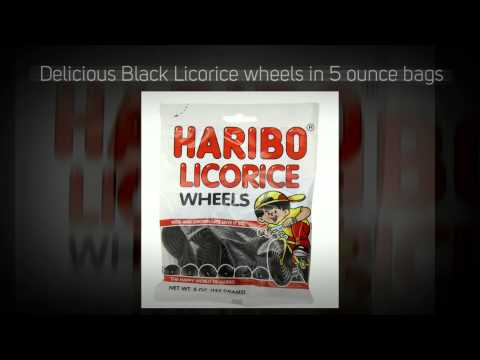 Haribo Black Licorice Wheels 5 Ounce Bags