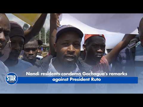 Nandi residents condemn Gachagua's remarks against President Ruto