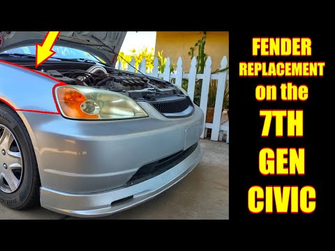 FENDER REPLACEMENT on the 7TH GEN CIVIC | 2002 Honda Civic Lx