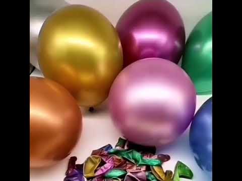100pcs 50pcs 10inch Pearl Chrome Metal Balloon Golden Balloon Arch Wedding Supplies Party Decor