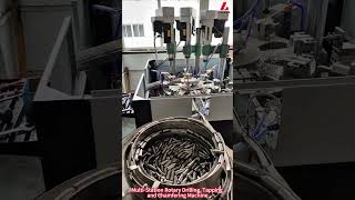 Multi-Station Rotary CNC Drilling, Tapping and Chamfering Machine #tappingmachine